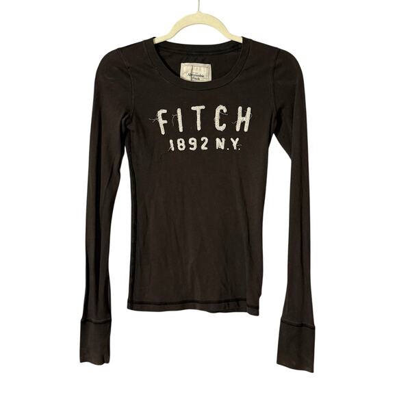 Y2K Abercrombie & Fitch fitted long sleeve size small - Picture 1 of 6
